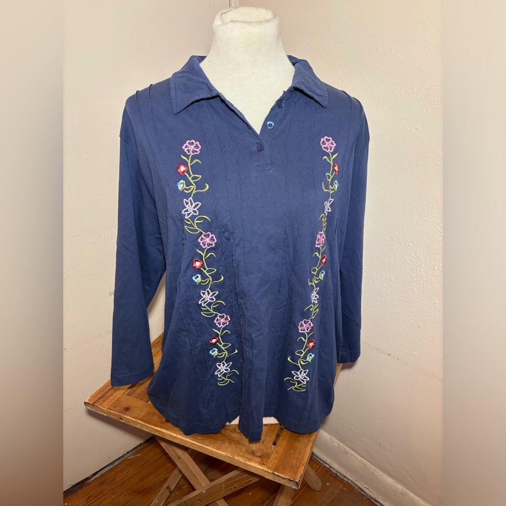 Adrian Delafield Floral Top